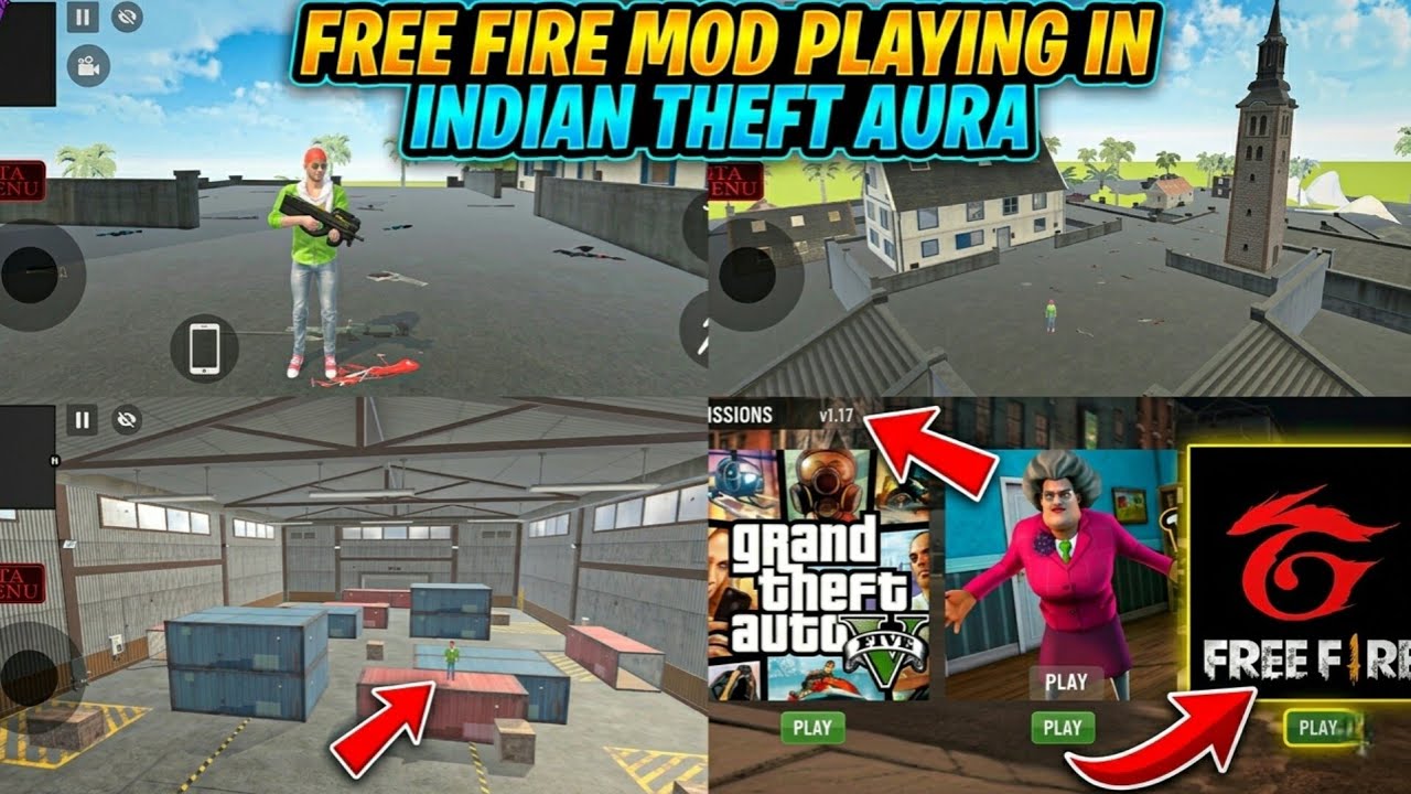 Secret Free Fire Mod in 😱Indian Theft Auto + Free Fire Mod Gameplay 🤯
