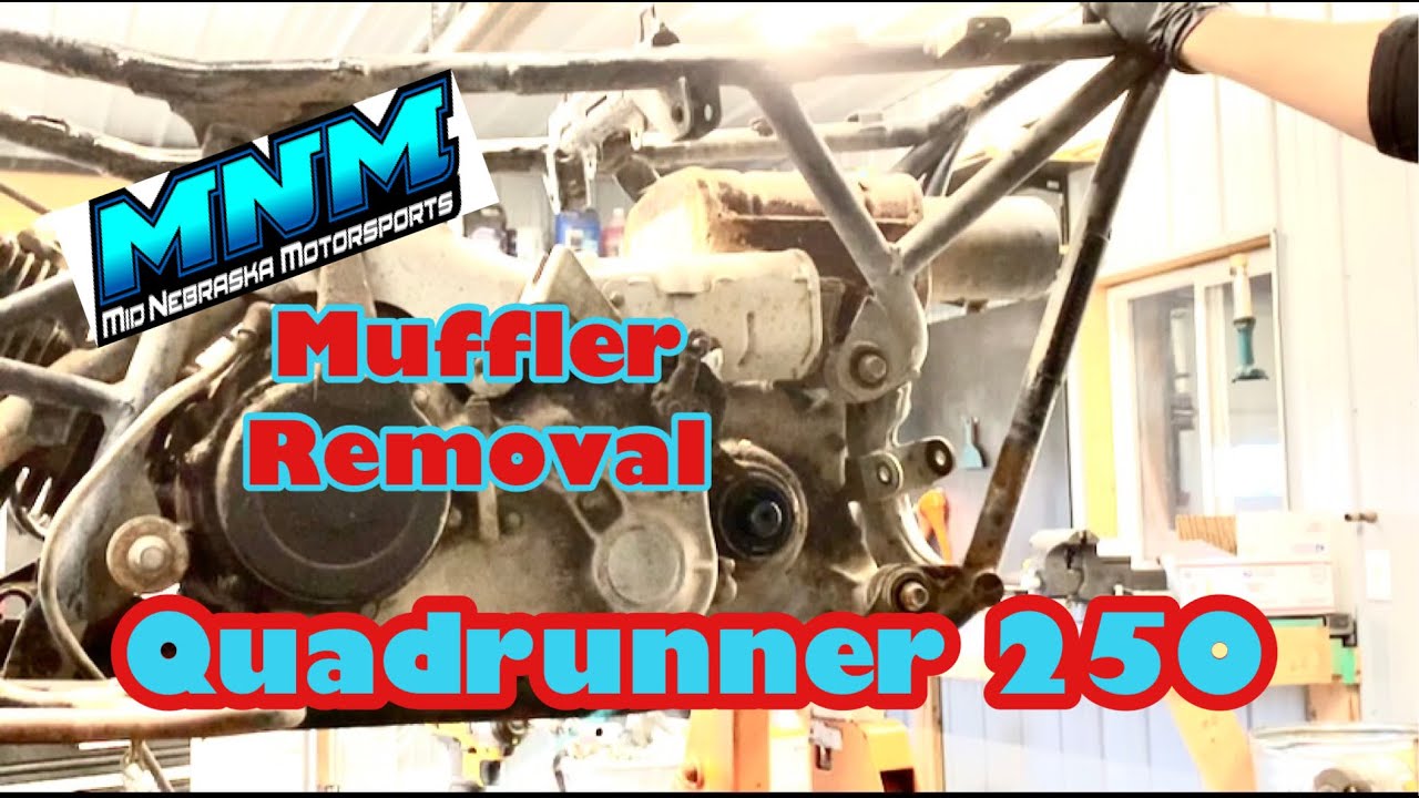 Suzuki Quadrunner 250 LTF250- Exhaust Canister Muffler Replacement / Pipe Removal