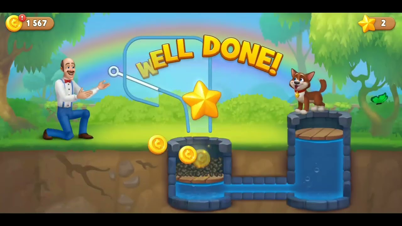 Gardenscape gameplay 1, level 1 - 7