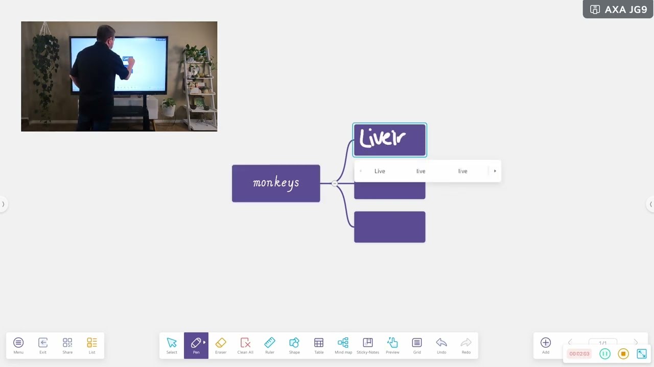 LG CreateBoard TR3DK Built-in Note Whiteboard Software