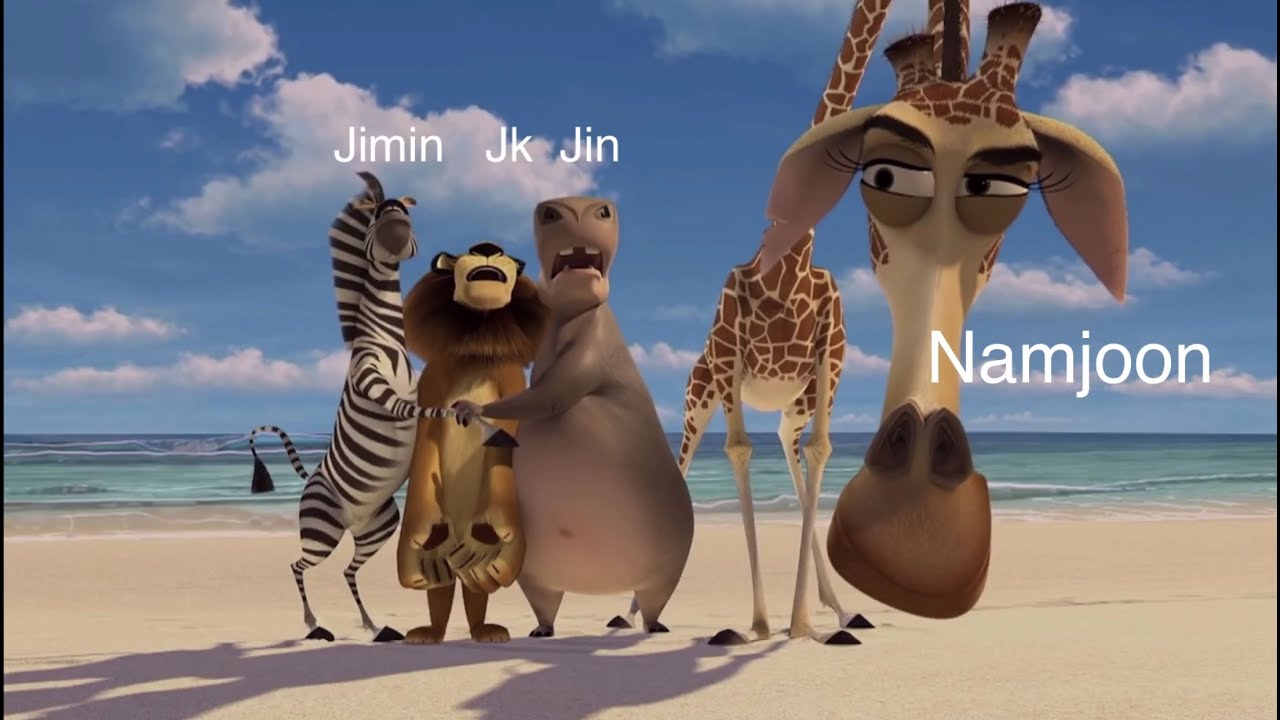 BTS AS MADAGASCAR CHARACTERS
