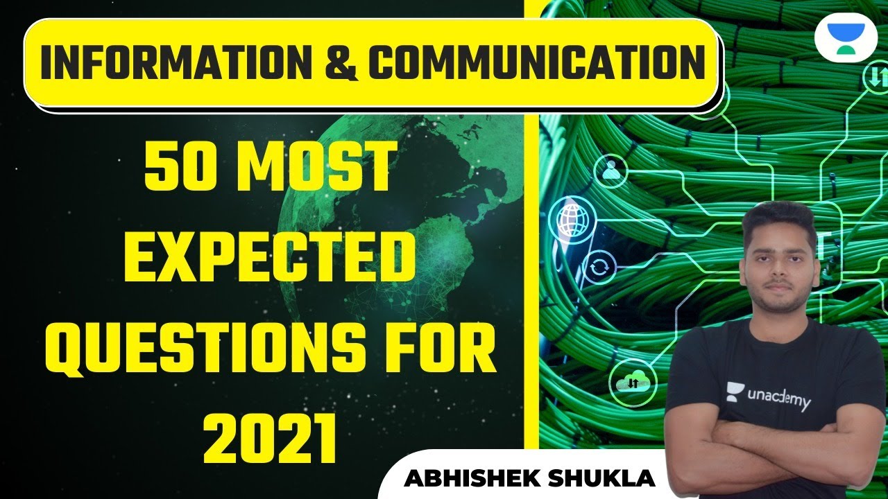 NTA UGC NET 2021 | Information & Communication by Abhishek Shukla | 50 Most Expected Questions