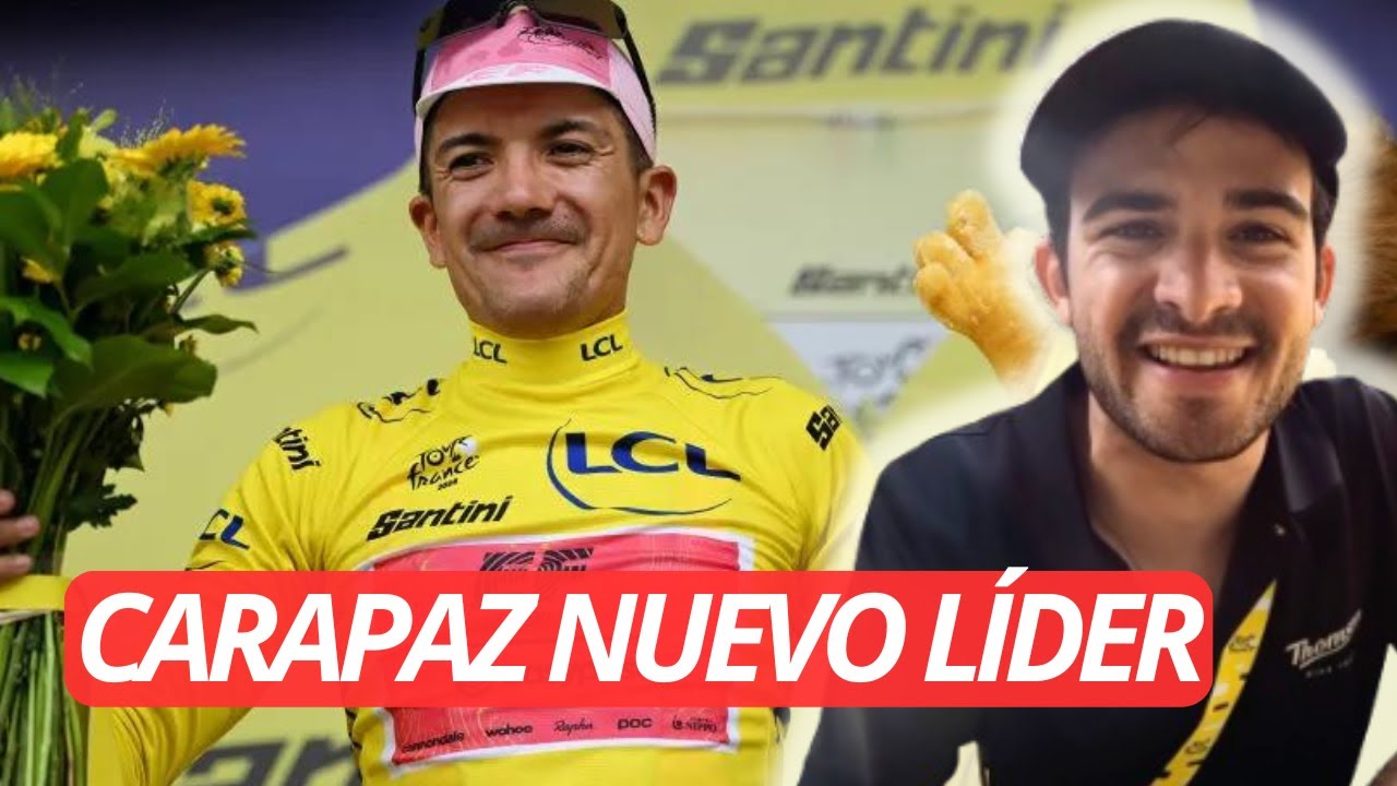 CARAPAZ es el NUEVO MAILLOT AMARILLO del TOUR / ETAPA 3 TOUR de FRANCIA 2024