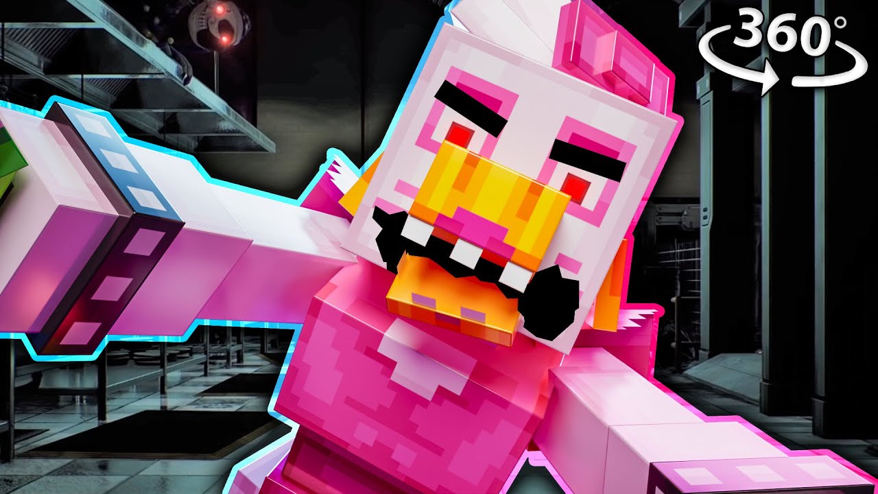 Glamrock CHICA Vision в Minecraft VR 360!