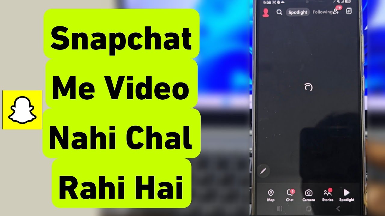 Snapchat Me Video Nahi Chal Raha Hai | Snapchat Spotlight Video Loading Problem 
