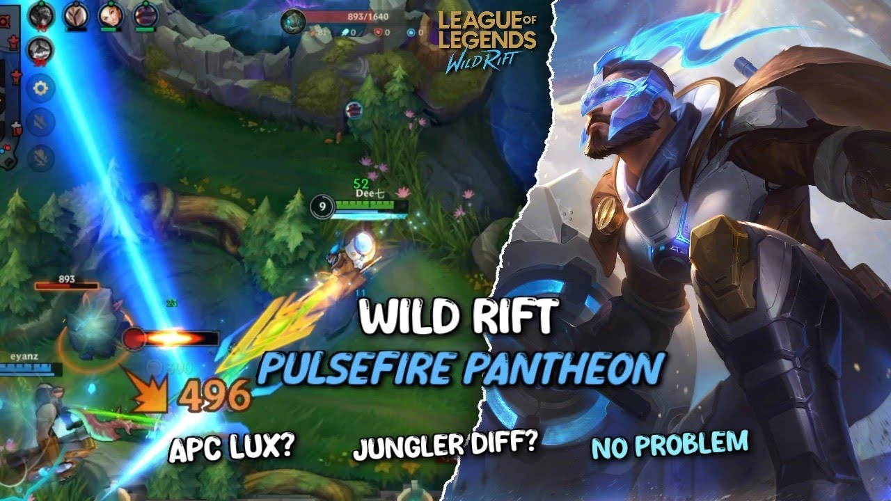 Pulsefire Pantheon Gameplay - League of Legends: Wild Rift