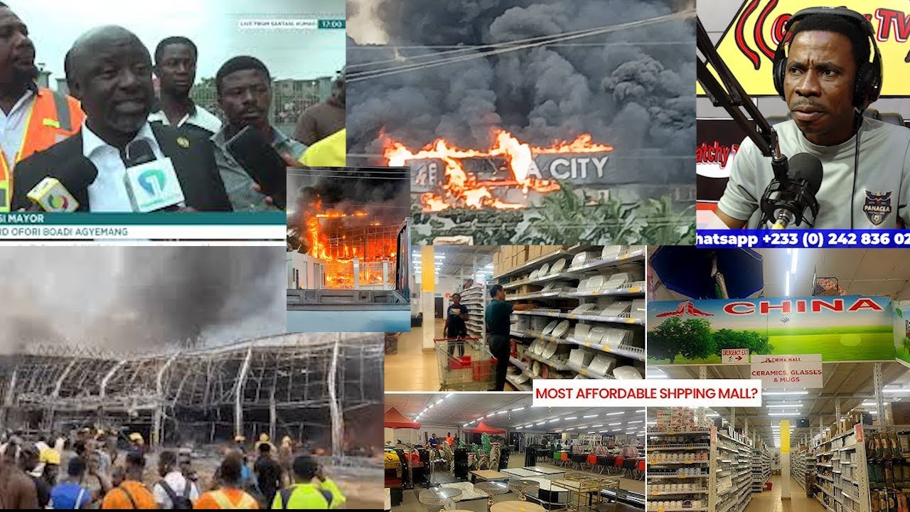 BREAKING NEWS: Fire Destroys Kumasi City Mall at Santasi - Full Story!!!