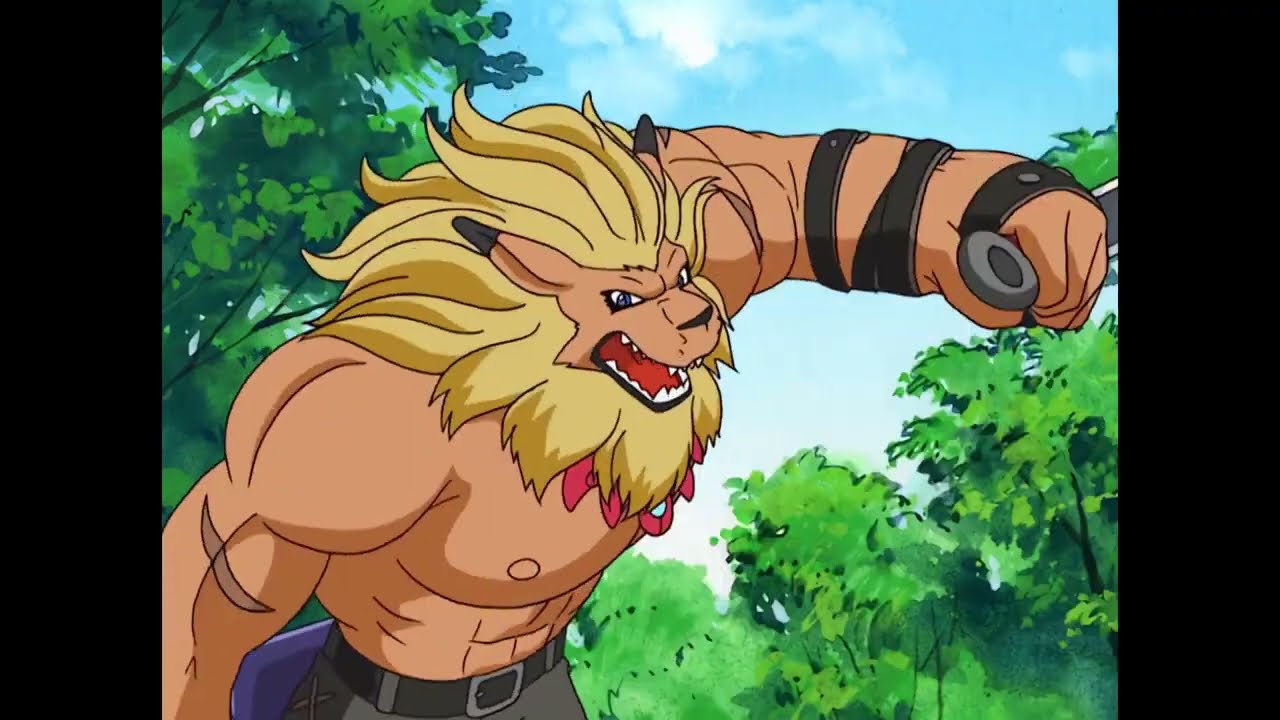 Kato tries to recruit Leomon as her partner