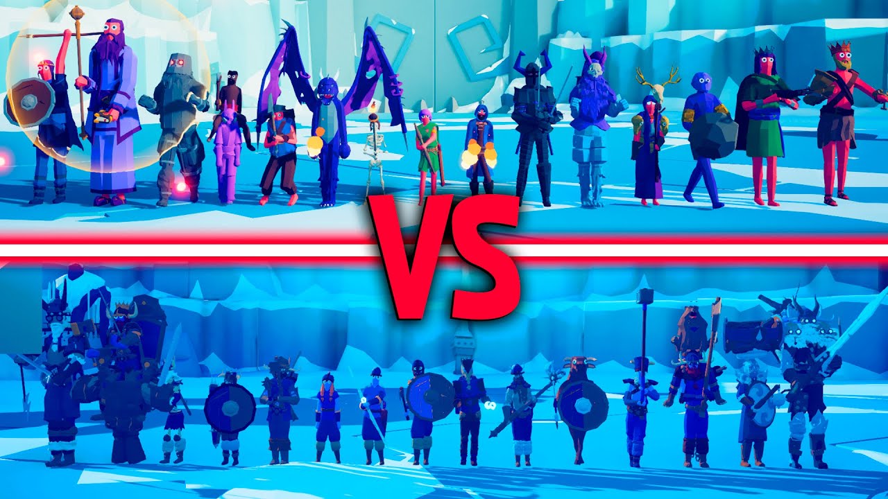 VIKINGS TEAM vs CLASH OF CLANS TEAM | TABS - Totally Accurate Battle Simulator