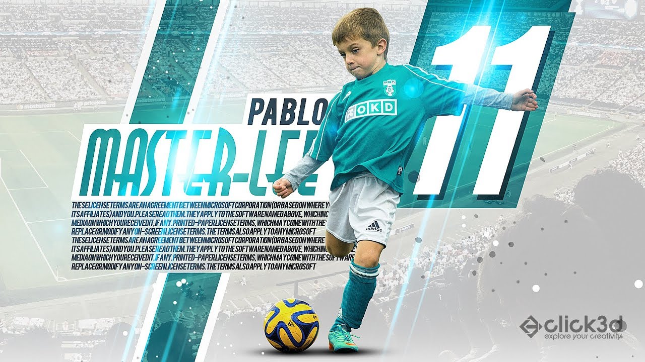 Sports Advertising Poster Design Tutorial | Photoshop Tutorial | click3d