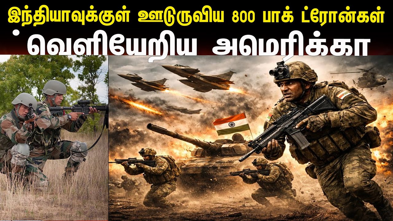 இந்தியாவுக்கு ஊடுருவிய 800 பாக் ட்ரோங்கள் | வெளியேறிய அமெரிக்கா | Tamil | Bala Somu