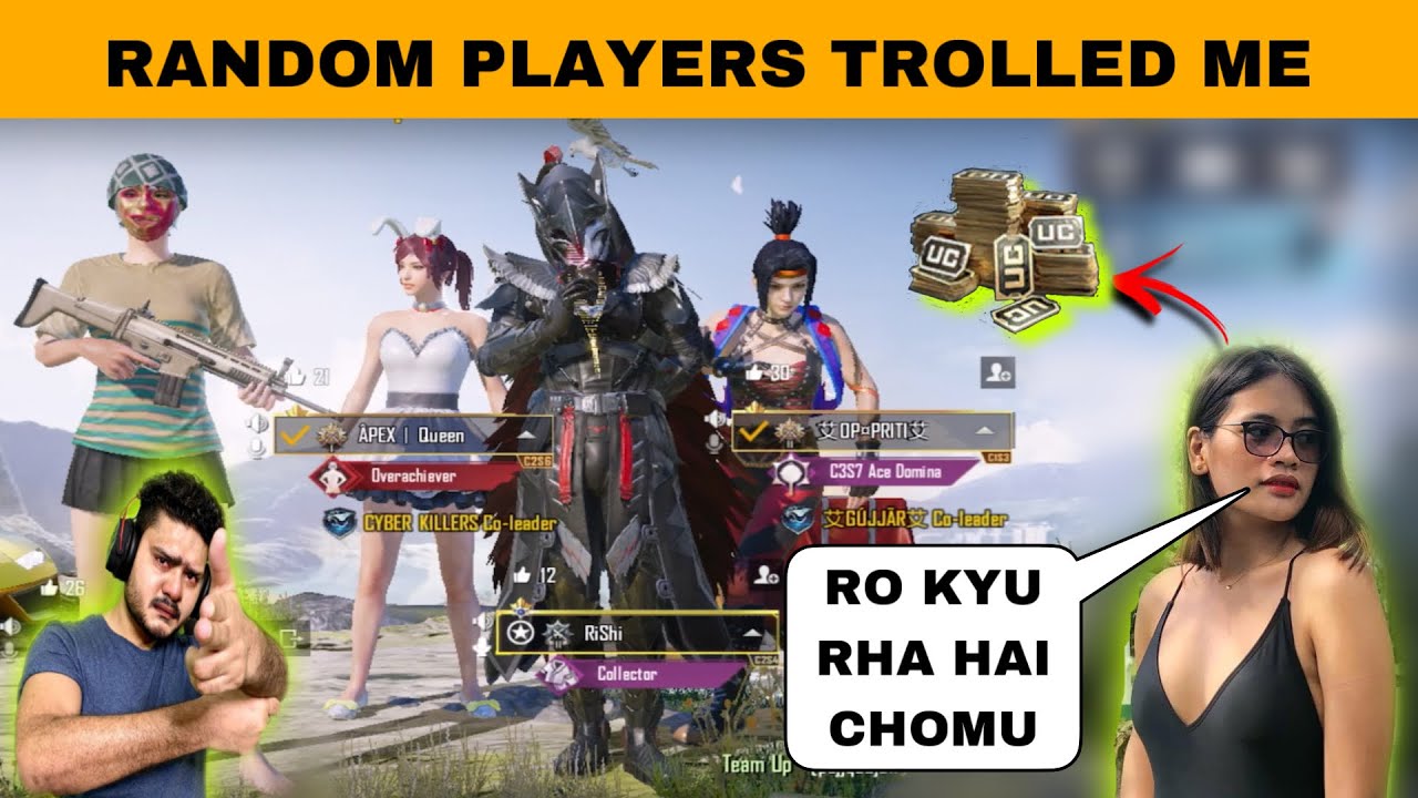 RANDOM PRO & RICH GIRL CHALLENGE ME FOR 20 KILLS 🥺 & GOT SHOCKED AFTER SEEING MY GAMEPLAY😱