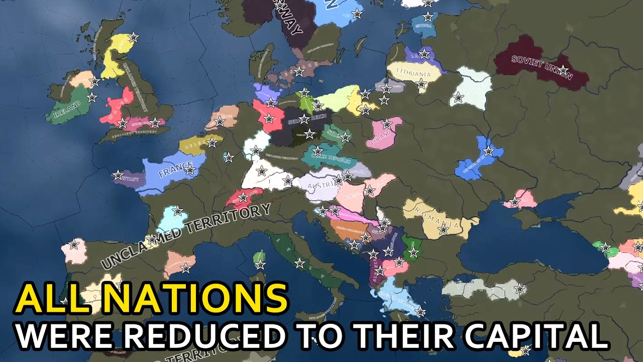 What If All Nations Were Reduced To Their Capital-HOI4 Timelapse