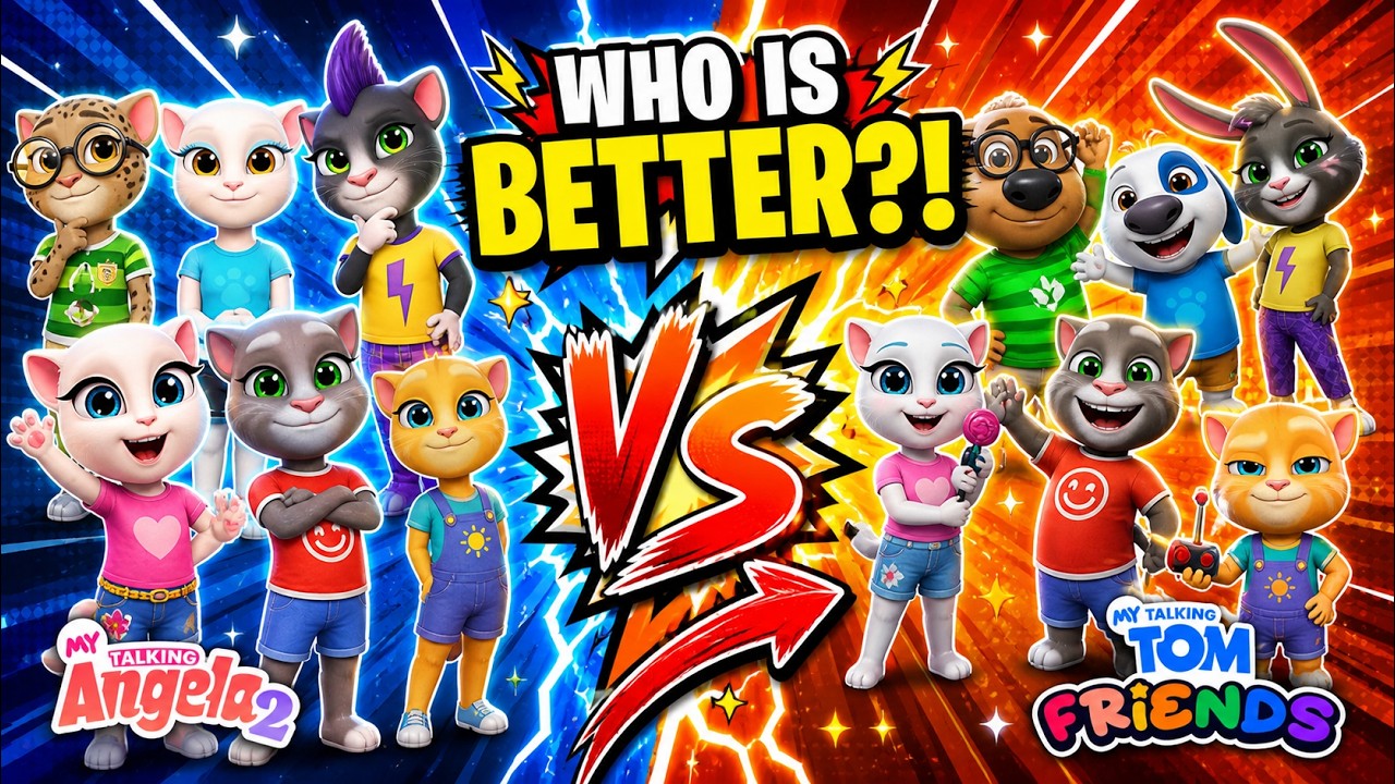 My Talking Angela 2: FULL SQUAD Cosplay My Talking Tom & Friends ✨