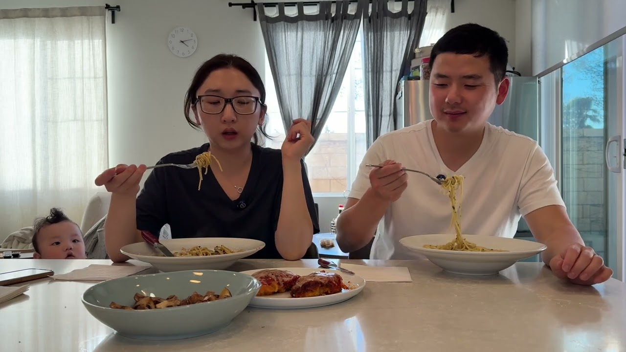 Simple Chicken Parmesan Dinner And Pasta