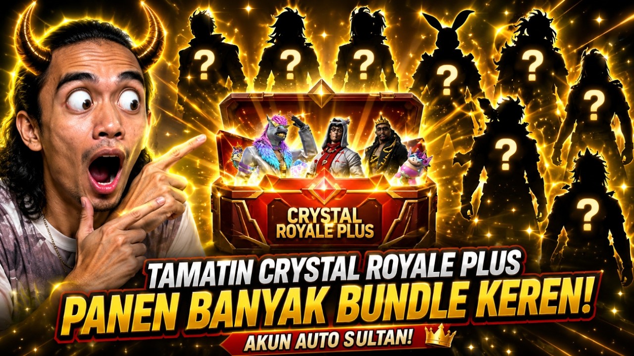 SPIN CRYSTAL ROYALE SAMPAI HABIS !! AKUN FF JADI PALING SULTAN 2026 ✅