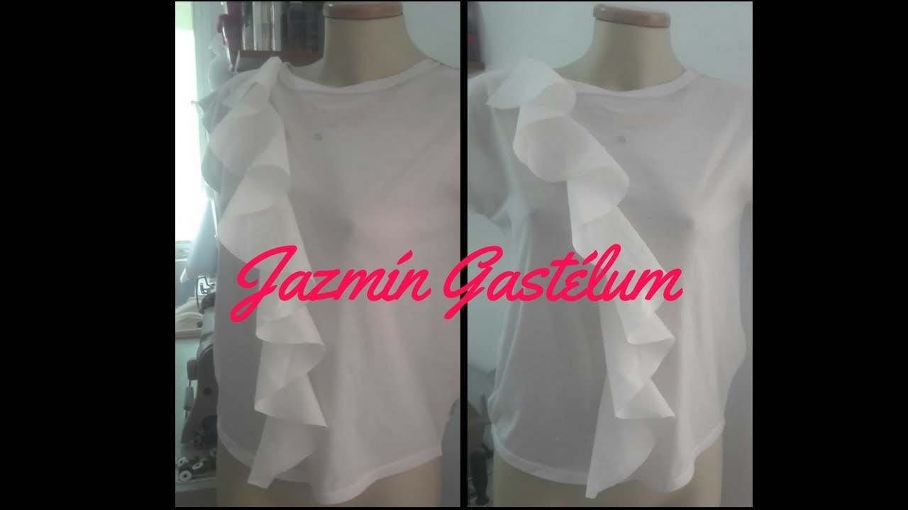 Como Hacer Volantes para Blusa   -Jazmin Gastelum