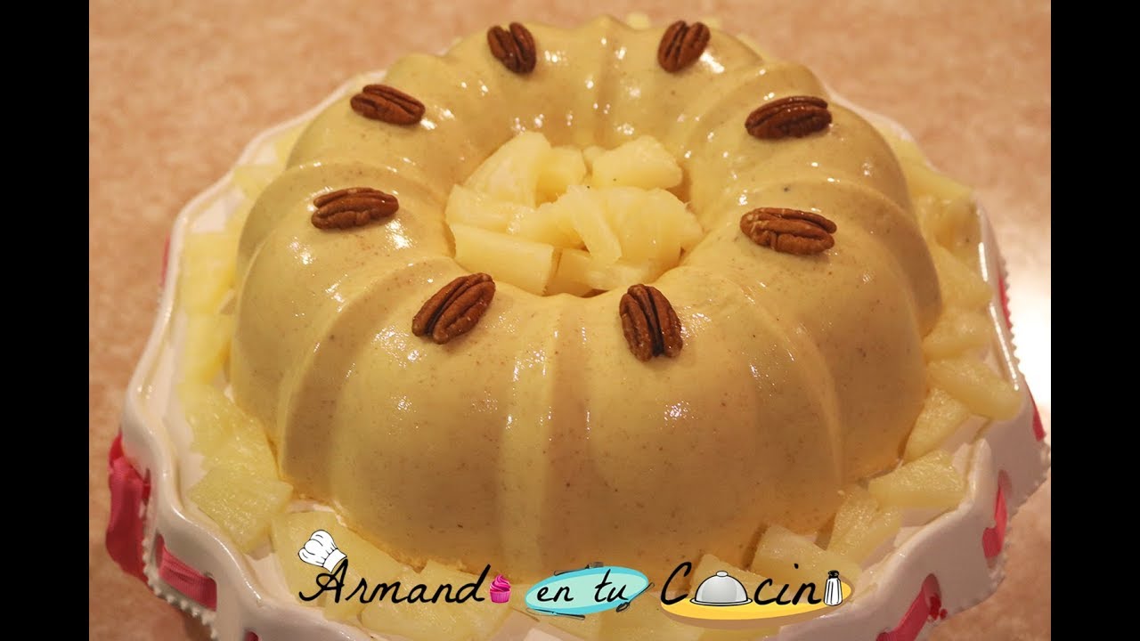 Gelatina de Piña Zanahoria Y Nuez