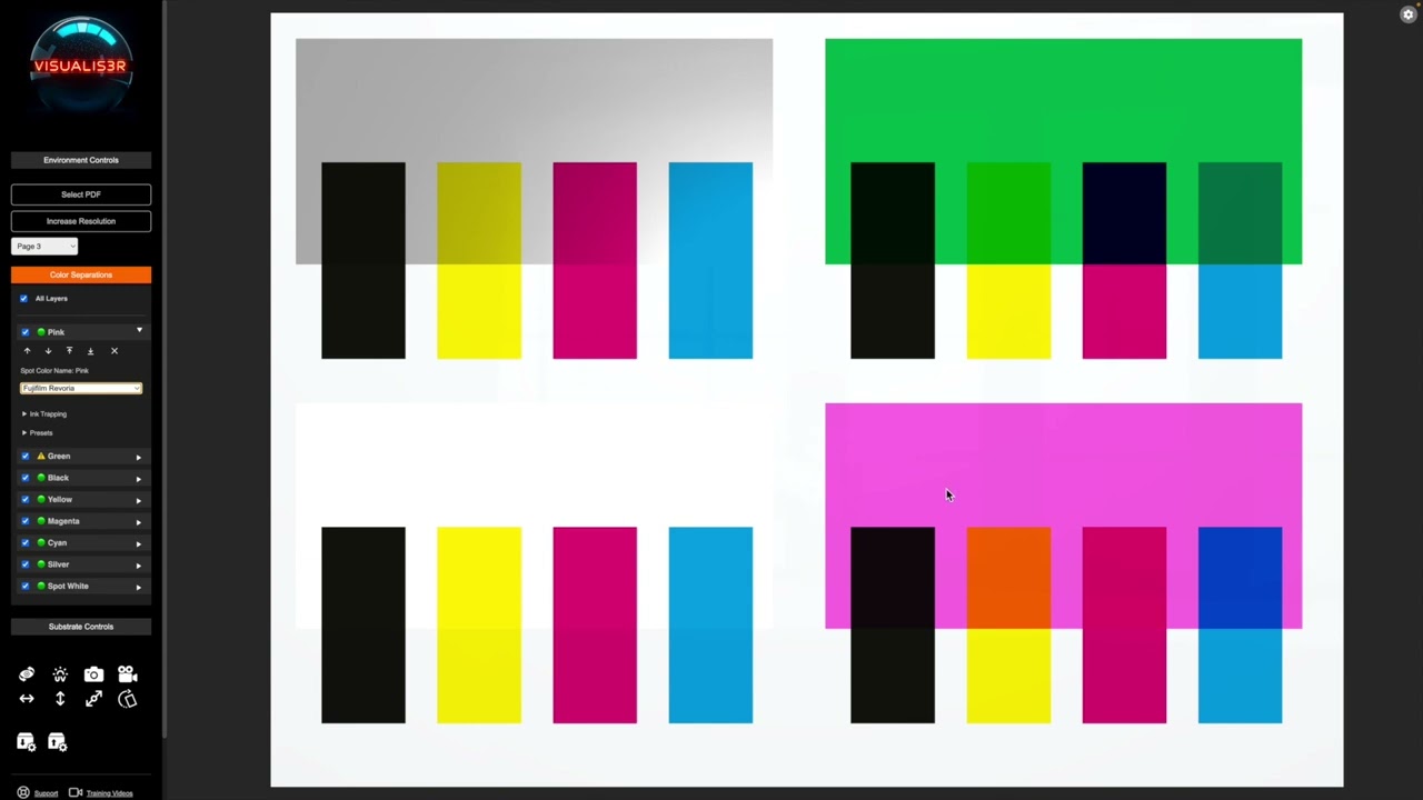 Visualis3R — Ink and Toner Trapping Tutorial