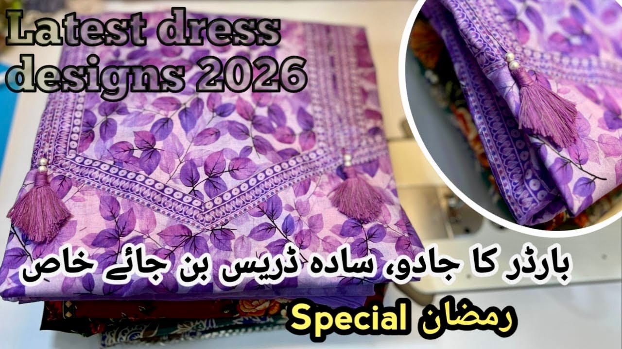How To Design Printed Suits For  xL size in 2026 | New Dress Designs with borders 