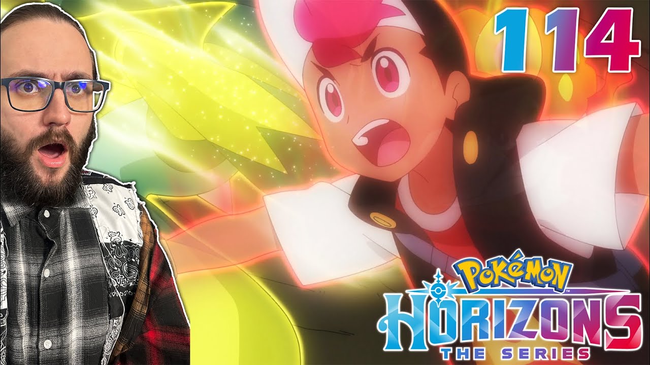 The Double Mega Battle! | POKEMON HORIZONS Episode 114 REACTION
