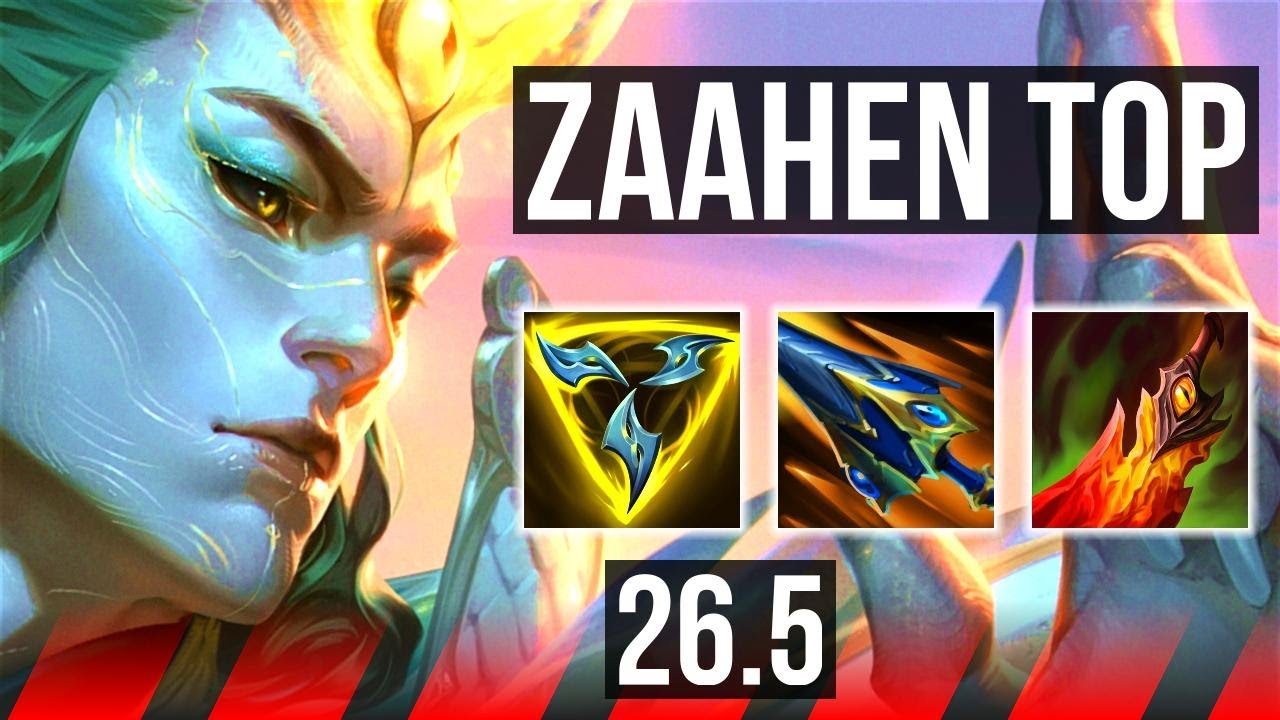 ZAAHEN vs DARIUS (TOP) | 75K damage, Good KDA: 23/3/7 | EUW Master | 26.5