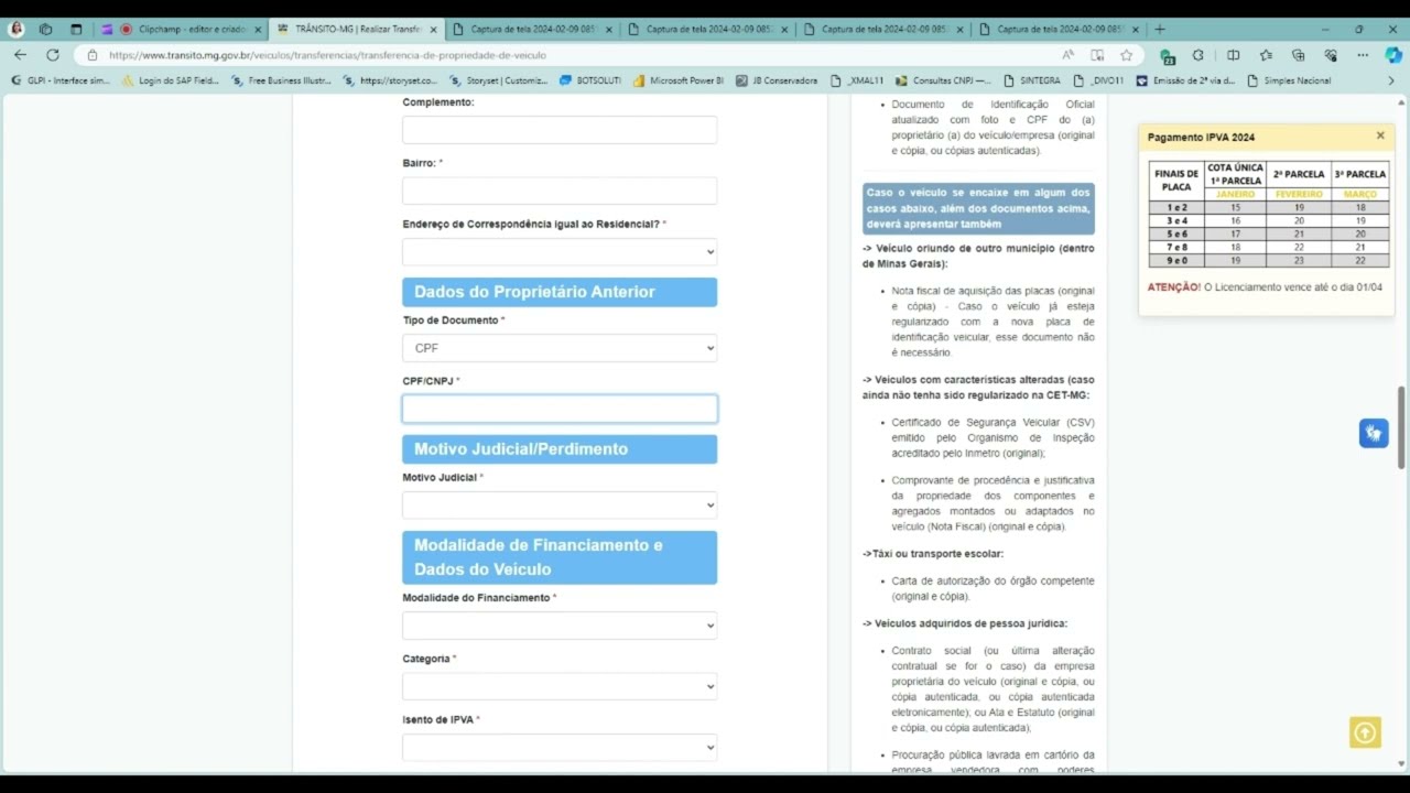 Transferência de Leilão Detran MG