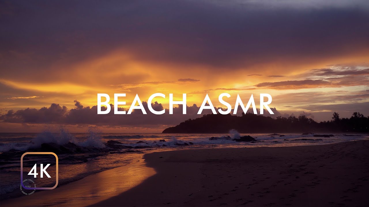 🇲🇲Relaxing Ocean Sounds to sleep , study , chill and meditaiton  Sunset at Ngapali Beach ASMR 4K UHD