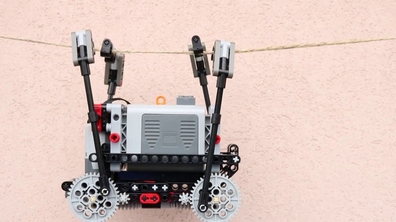 Lego Power Functions Rope Climber!