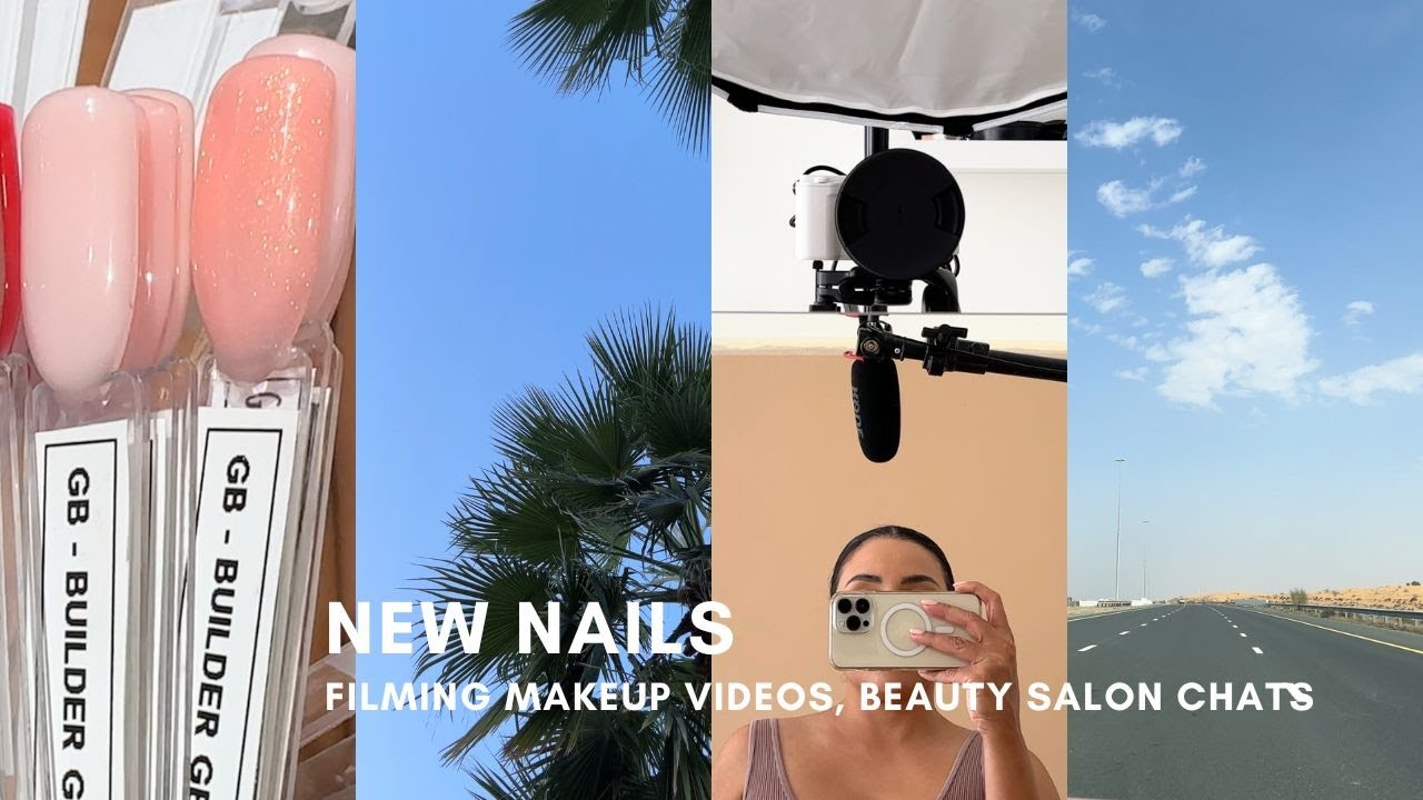 NEW NAILS | Spend the day with me, filming makeup tutorials, excited | Nina Ubhi