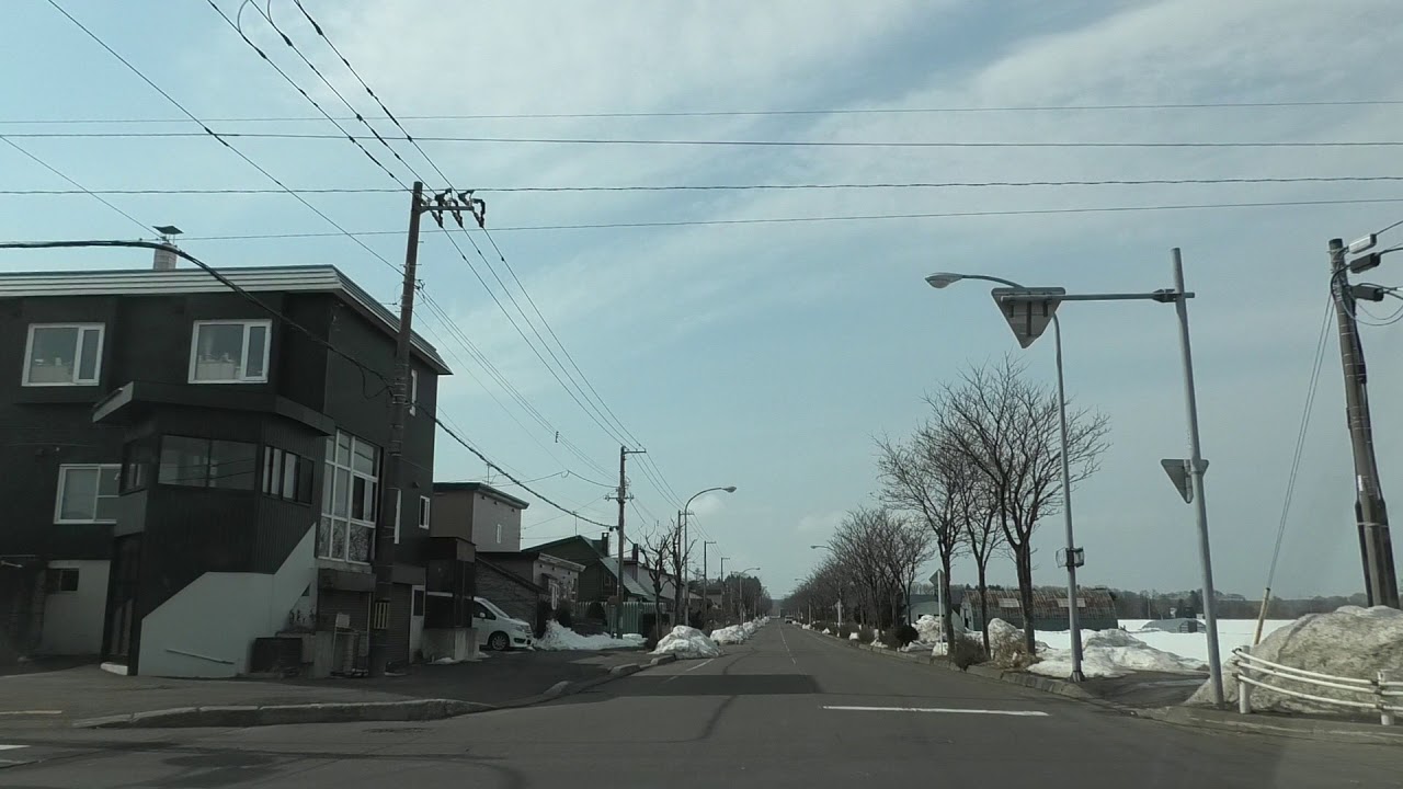 19号通：西方面、恵庭市道交点（島松小学校～島松神社）[恵庭市 1080p 車載動画 2020ドライブ]