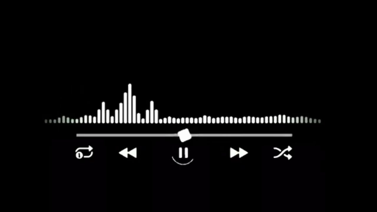 01:28 Second Audio Visualizer Black Screen video Music  Player Icon background Free copyright