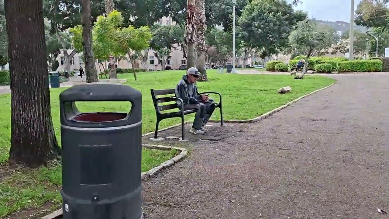 A little trip around a Haifa park on a SOLAX mobility scooter. 