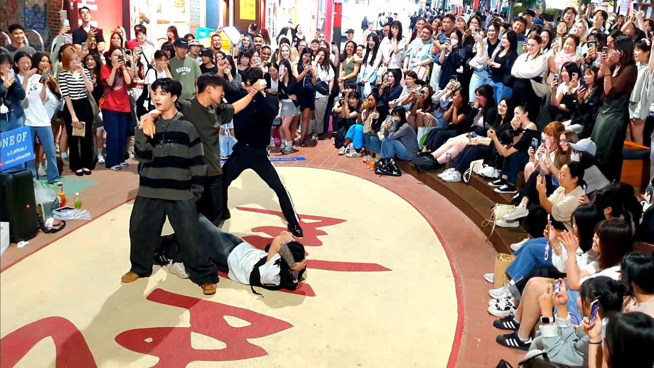 [STREET ARTIST] ONE OF. WITH AUDIENCE. INTERACTIVE HONGDAE BUSKING. 240604.