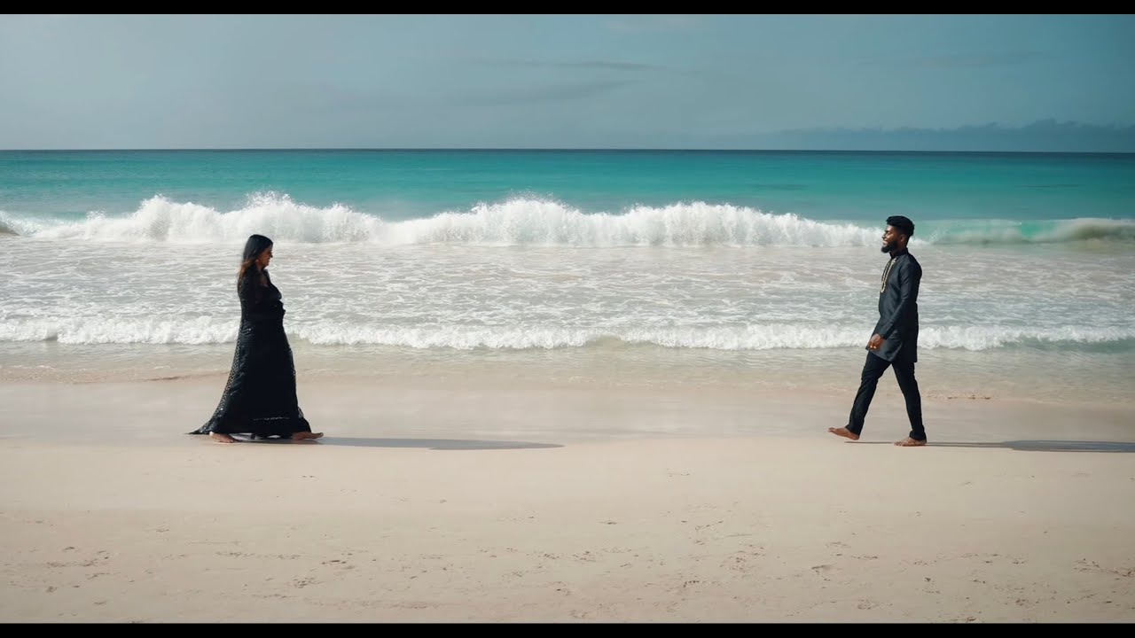 A romantic video of an Indian couple on Macao Beach, Punta Cana