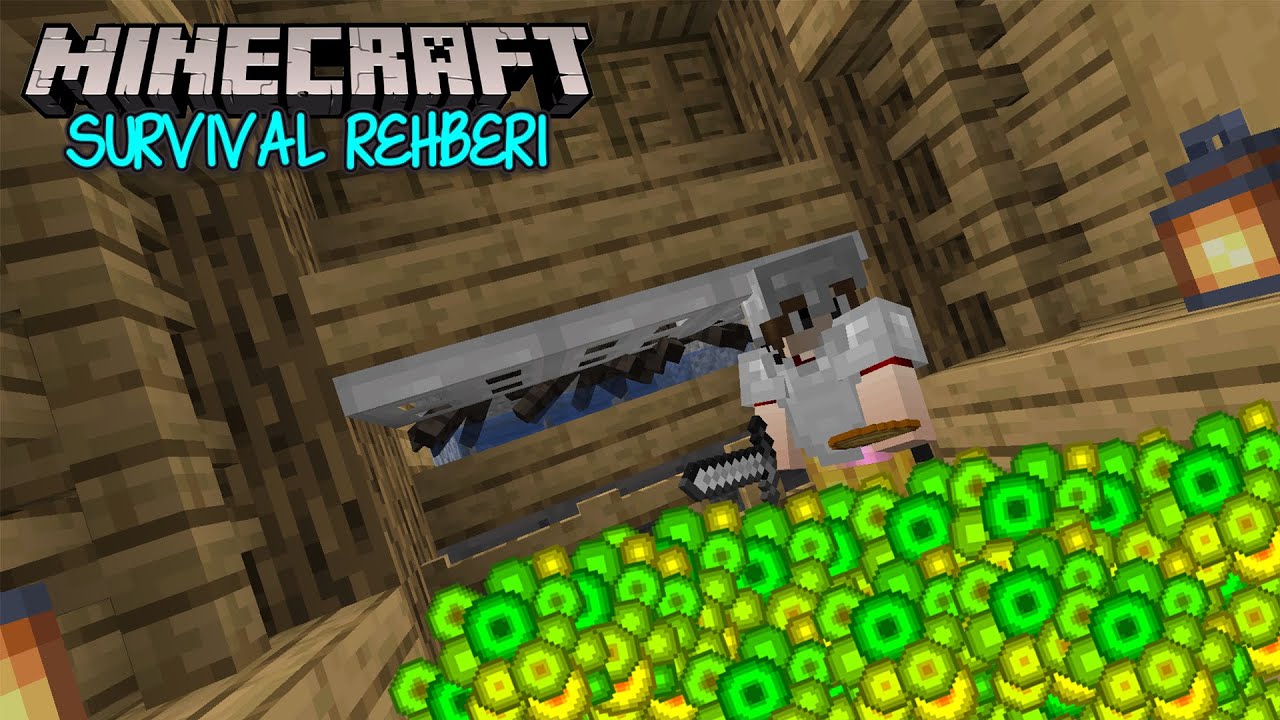 DÜNYANIN EN KOLAY XP FARMI !! (örümcek) / Minecraft Survival Rehberi B3