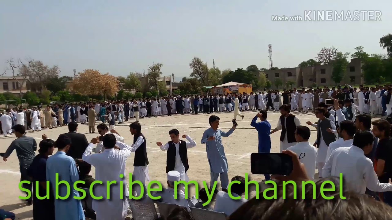 Pashto attan in GPGC KOHAT (spring festival in 2019)