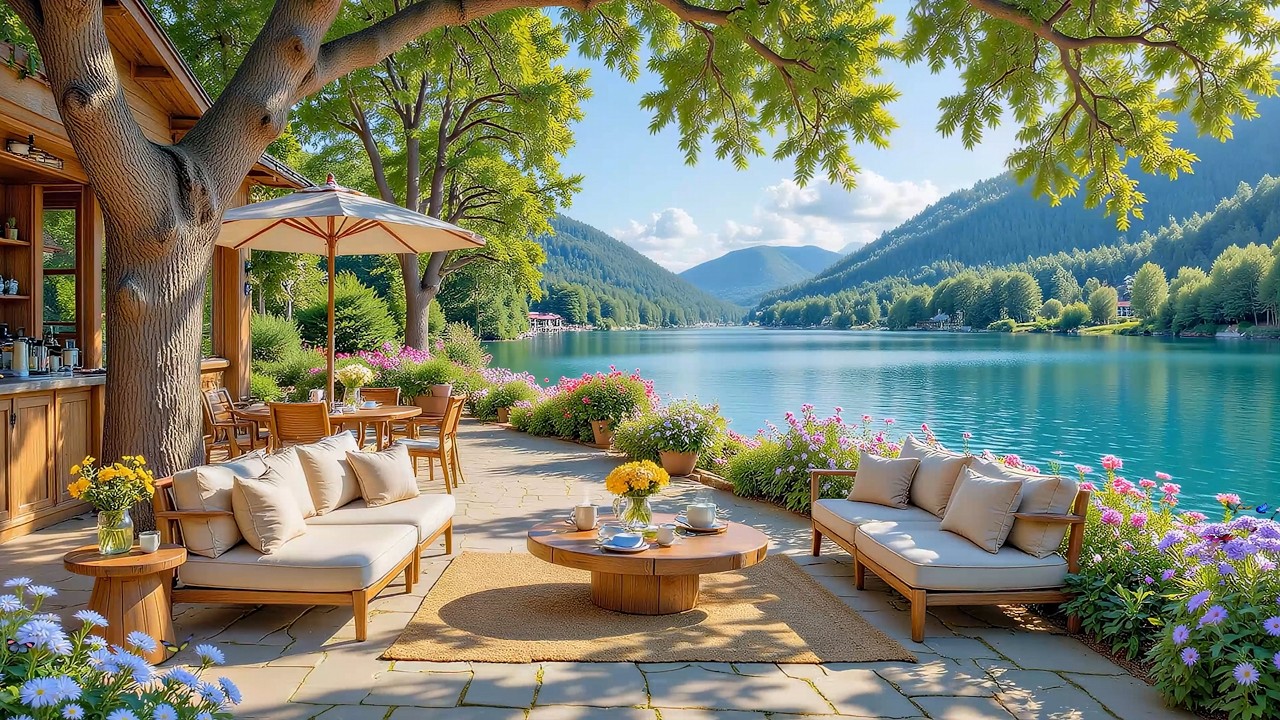 Warm Lakeside Piano for Good Mood 🌿 | Relaxing Piano with Calm Nature Sounds
