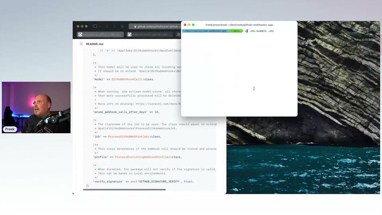 How to handle GitHub webhooks in a Laravel app