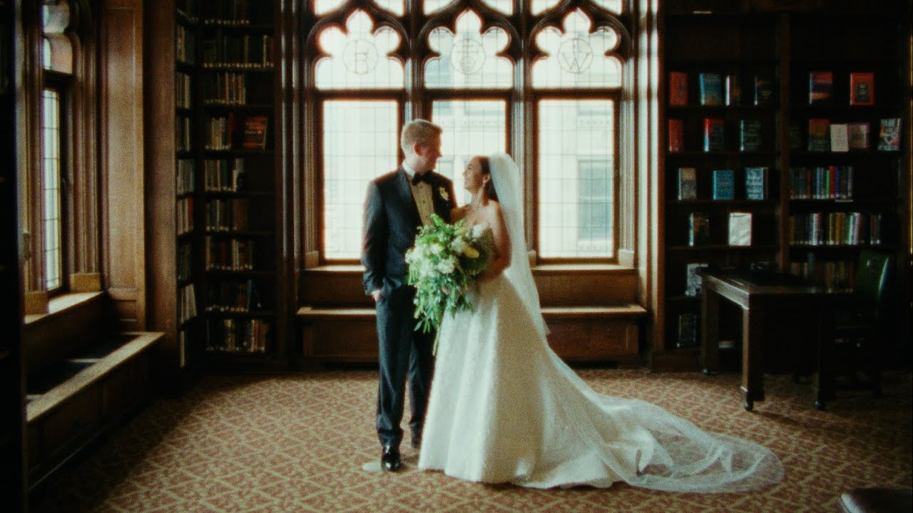 Classy 16mm Wedding Film shot at the University Club of Chicago (Jacqueline & Austin)