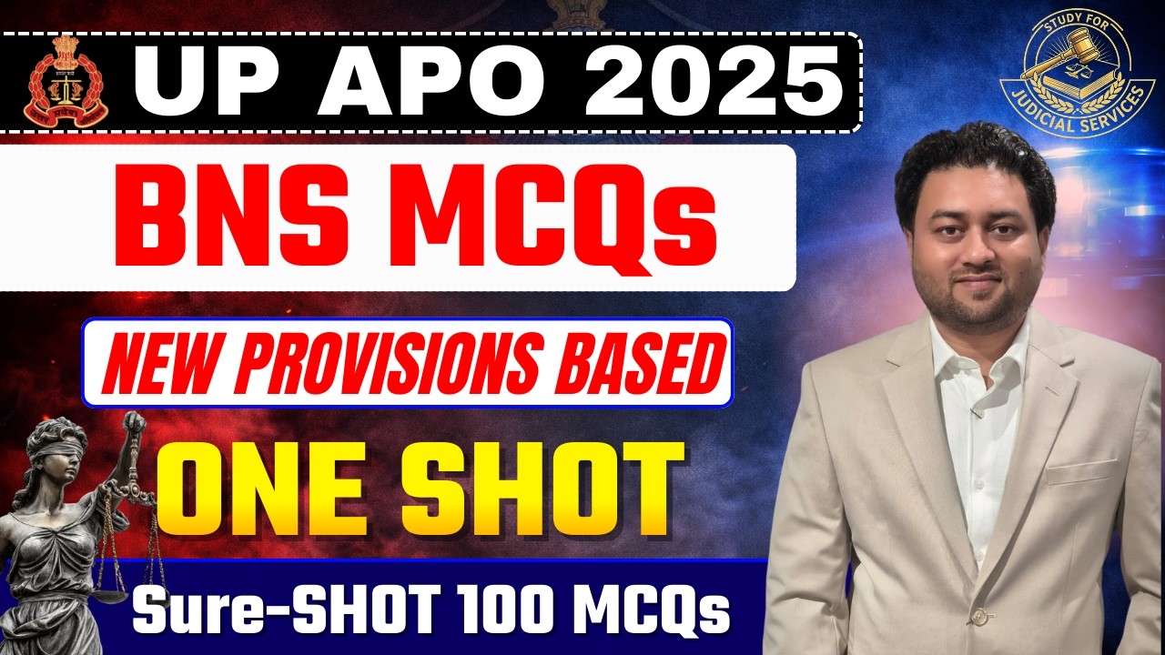 BNS MCQS Major Changes Based || Top 100 BNSS MCQs || #upapo UP APO 2026 || Bihar APO 2025 ||