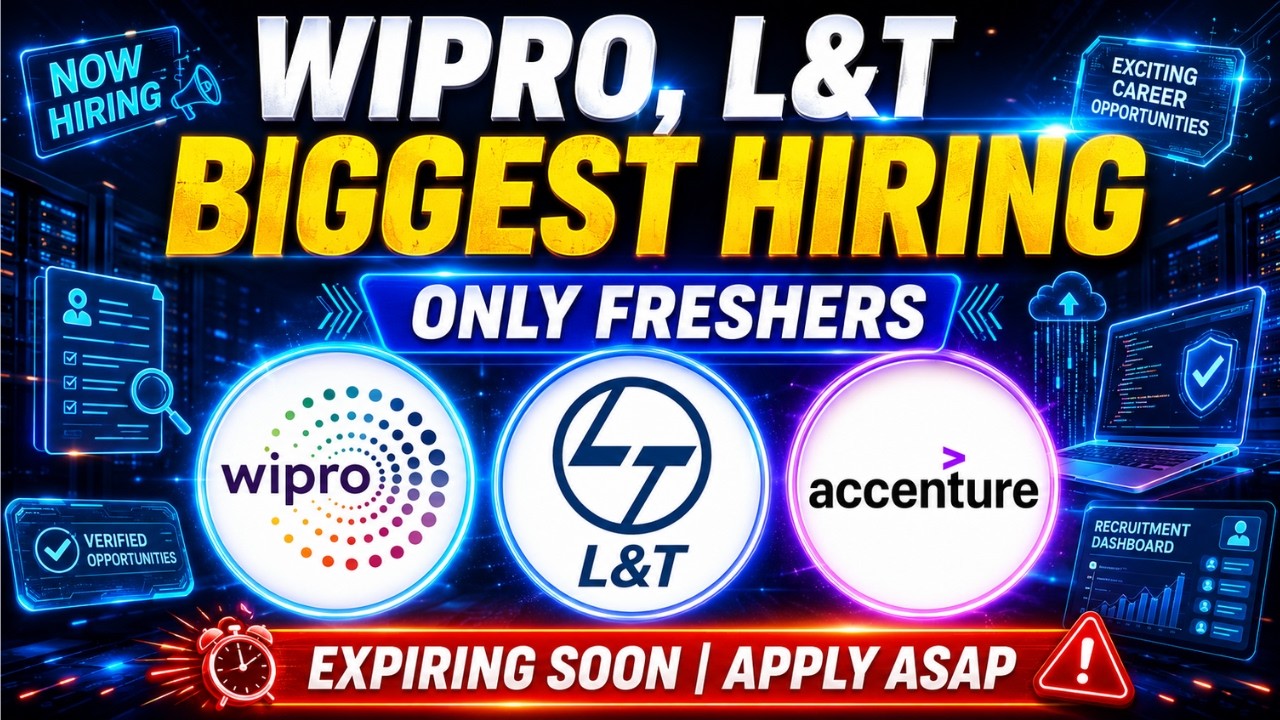 Finally Wipro, L&T Biggest Off Campus Hiring Announced For Freshers | Apply Before Deadline