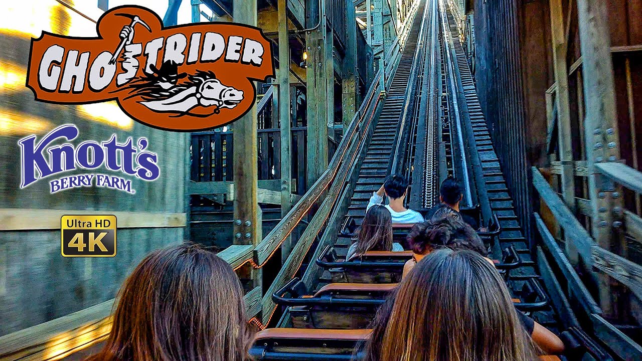 Sept 2023 Ghost Rider Roller Coaster On Ride 4K POV Knott's Berry Farm