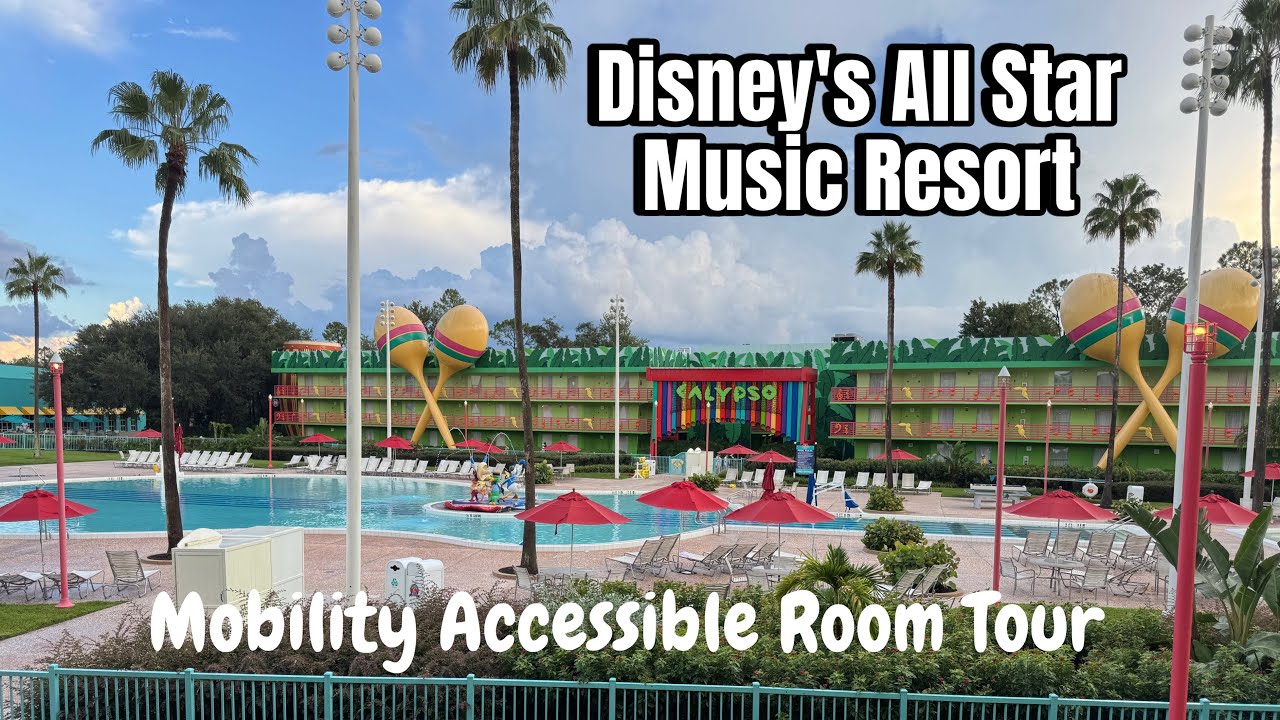 Disney’s All Star Music | Mobility Accessible Room Tour #disneyresort #accesible #mobility 