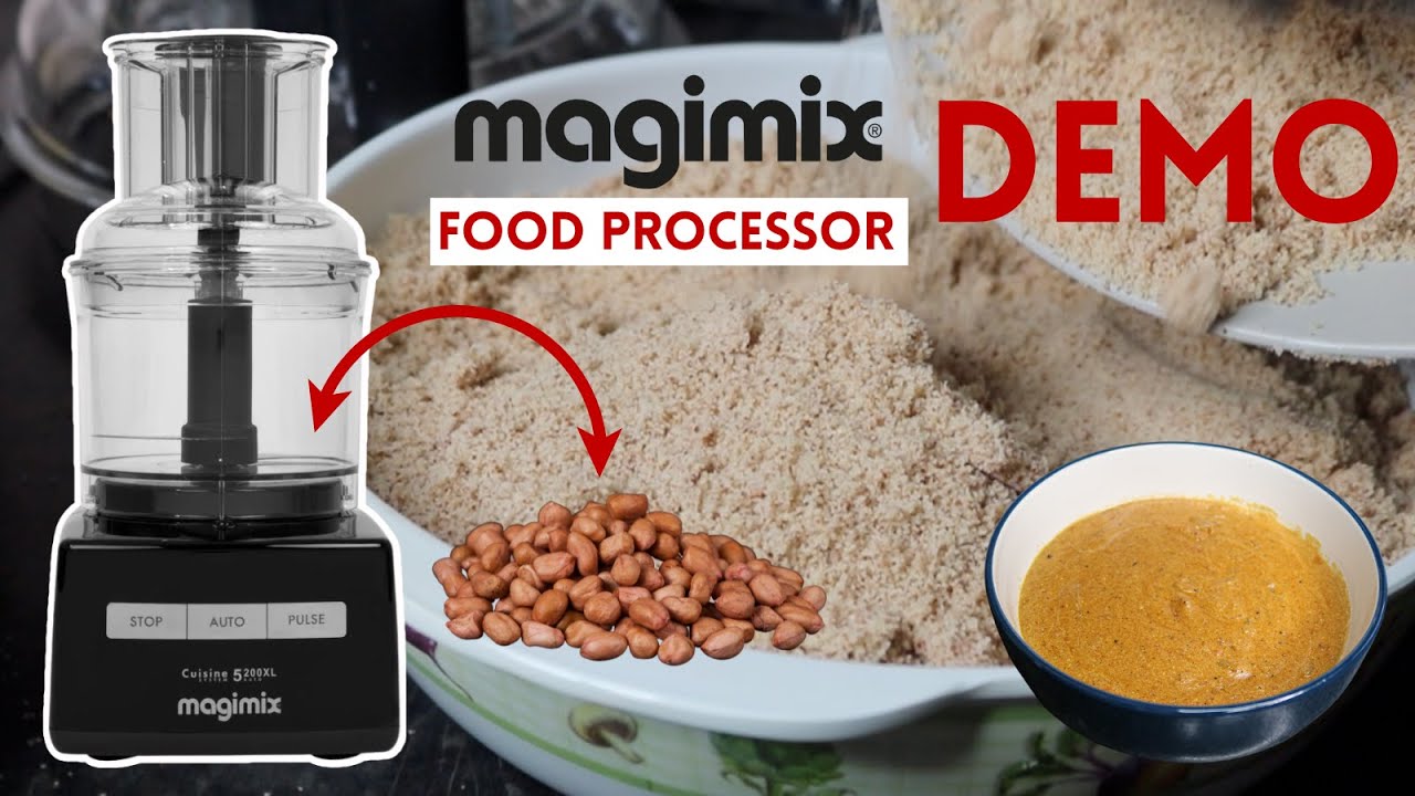 Magimix Food Processor Demo 2023 |How To Grind Peanuts The Easy Way | 5200 XL Model| Is It Worth It?