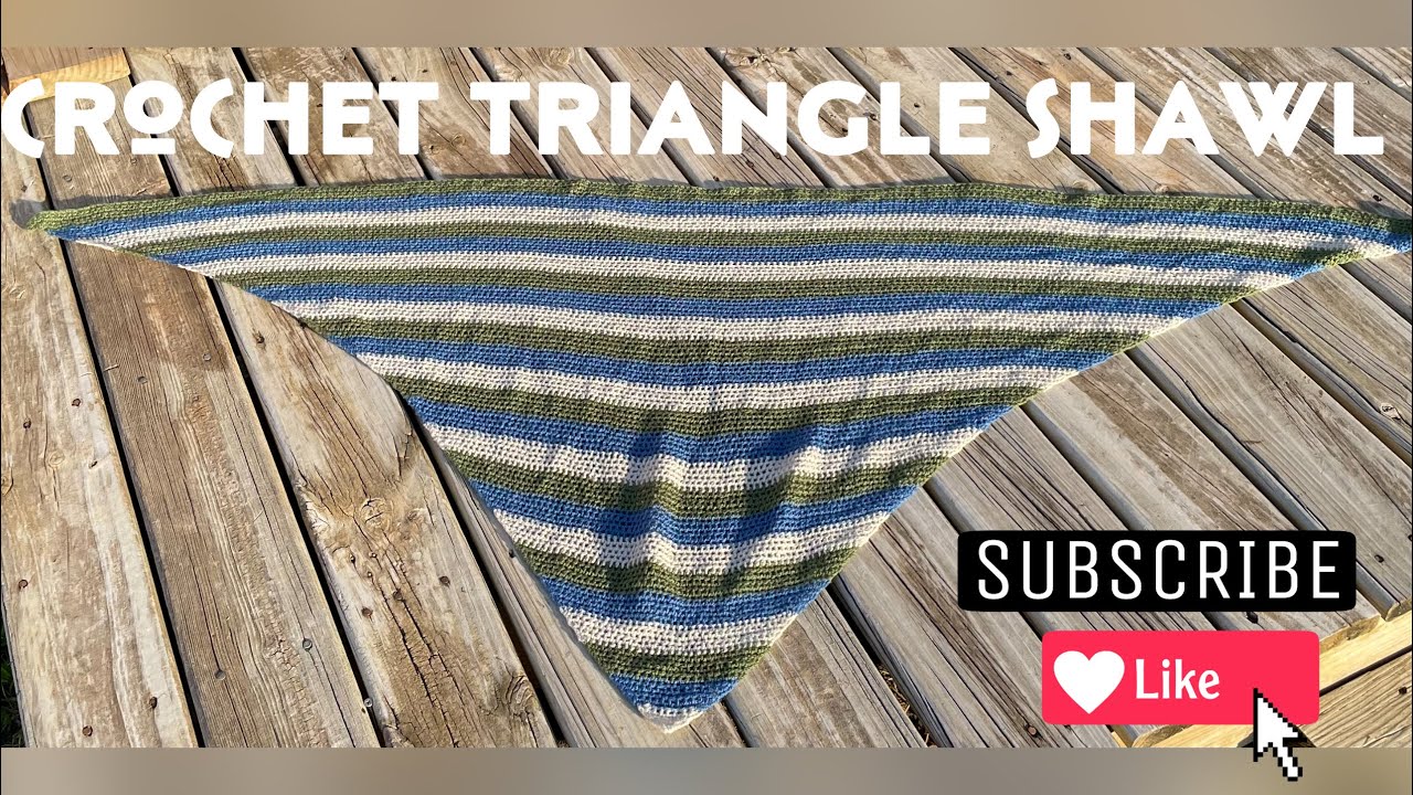 Simple Crochet Triangle Shawl