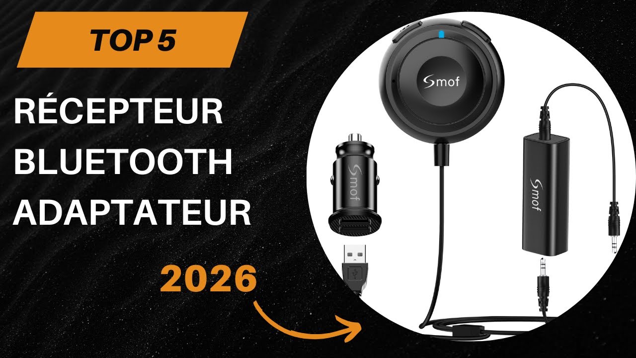 TOP 5 Meilleur Récepteur Bluetooth Adaptateur Kit Mains Libres pour Voiture 2026
