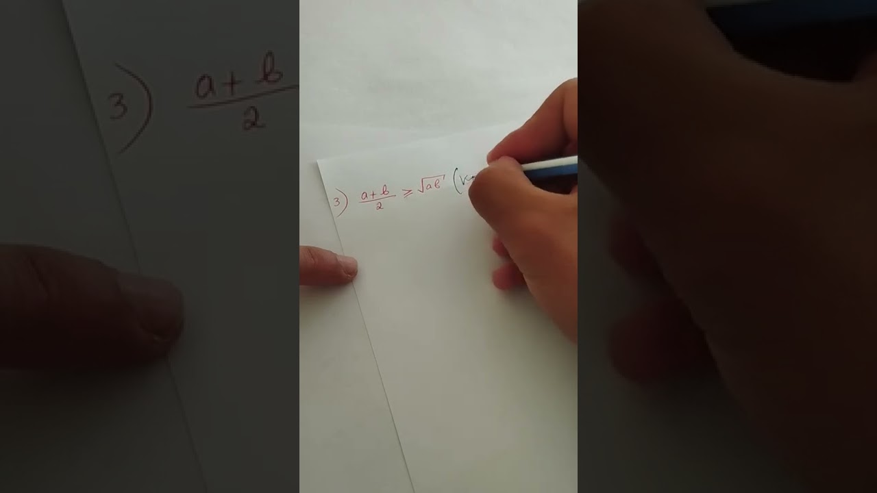 #1 ilk video. Elementar isbat bərabərsizlikləri. Koşi bərabərsizliyi.