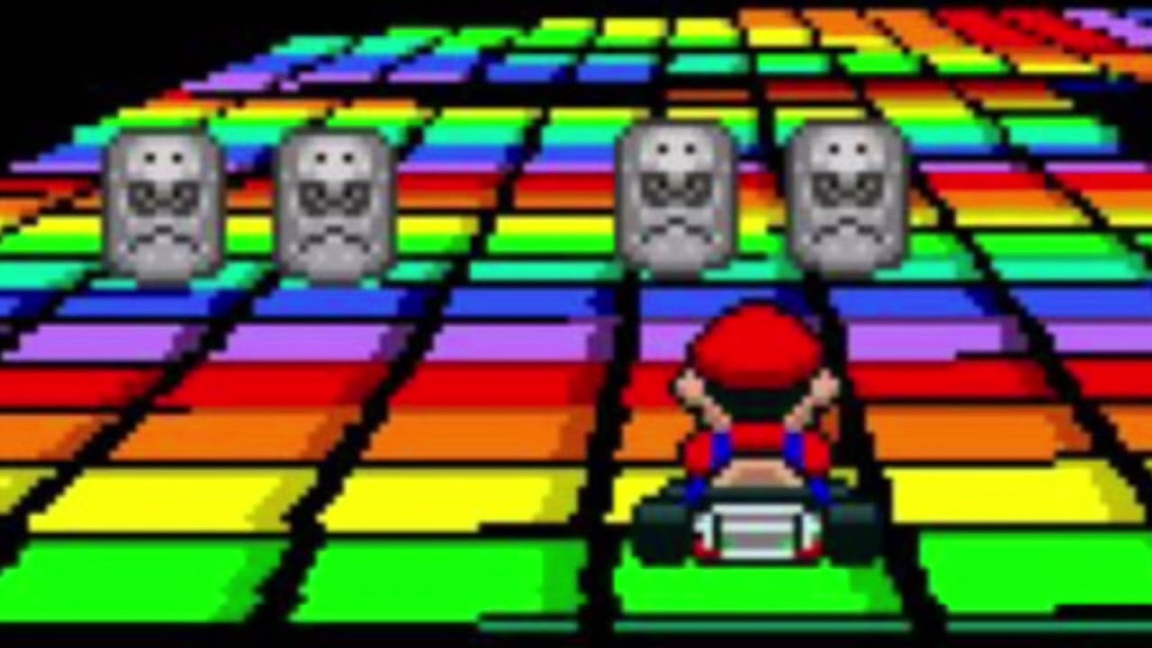 Rainbow Road - Super Mario Kart (slowed + reverb)