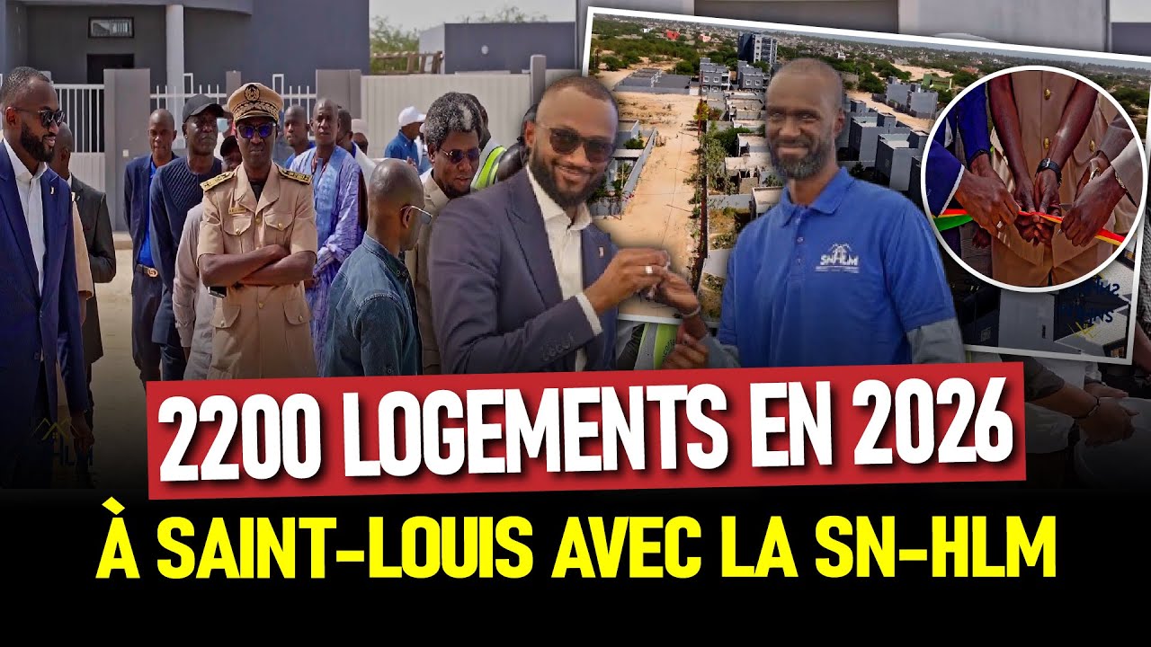 2200 logements en 2026 à Saint-Louis : Les nouveaux programmes de la SN-HLM